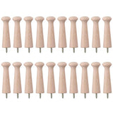 hobbyhub 20PCS Wooden Shaker Peg,Solid Unfinished Wood Shaker Racks for Hanging Coat Hat Bags Towel hobbyhub