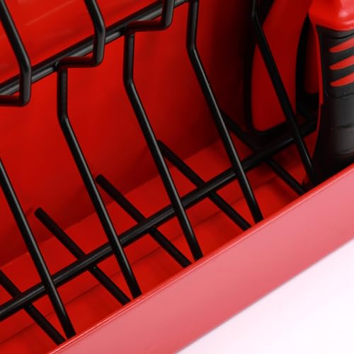 Mayouko 11 Slots Pliers Rack Organizer Holder, For Standard & Wide Pliers, All Steel, Fits in Toolbox Drawer, Chest, Pegboard, Tilt Feature, 11 Slots Mayouko