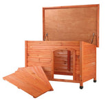 TRIXIE Pet Products Dog Club House, Large,Glazed Pine,40.75x26.75x28.25 Inch (Pack of 1),39552 TRIXIE