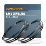 POWERTEC 59-1/2 Inch Bandsaw Blades for Woodworking, 1/4" x 14 TPI Band Saw Blades for Wen 3959, Sears Craftsman, Porter-Cable, Ryobi, Delta, B&D and POWERTEC