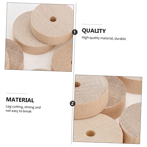 EXCEART 40 Pcs Log Wheel Wooden Craft Wheels Car Stuff DIY Wheels Unfinished Wood Wheels Mini Wheel Model Building Kits Wheel Model Wooden Sticks for - WoodArtSupply