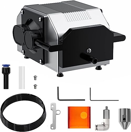 PRYMOL Air Assist for D1 and D1 Pro Laser Engraver, Laser Air Assist Pump with 30 L/min Airflow for Laser Cutter, Rapid Laser Cutting and Engraving, - WoodArtSupply