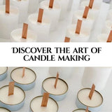 151PCS Wicks Candle Making Set – Wooden Candle Wicks with Metal Base for Candle Making Smokeless Wood Wicks for Candles with Candle Wick Trimmer and YARRD