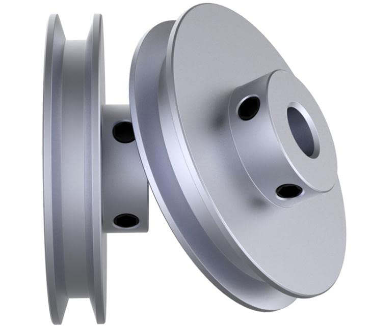 CHANCS Outer Diameter 80mm Single Groove Pulley 6mm Fixed Bore Pulley for Drilling Machine 6MM PU Round Belt CHANCS