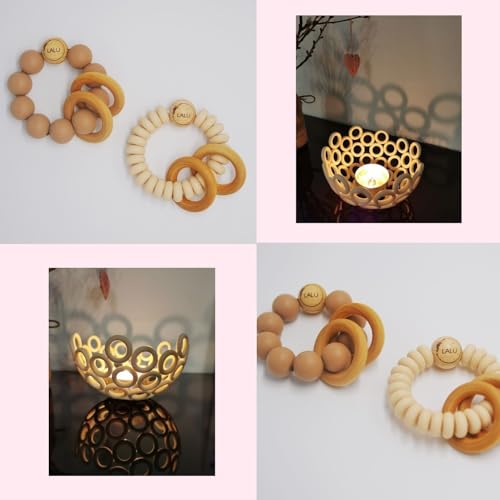 50 Pcs Wooden Rings for Crafts, 2 Inch Natural Wood Rings, Unfinished Smooth Wooden Ring, Wooden Rings for Macrame, Crafts & Jewelry Making