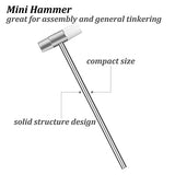 Dual Head Small Hammer, 7 in Length, Smooth Grip, Double face Jewelry Mallet Hammer, Mini Mallet for crafts, Mini Hammer for Watch, Tuning, Kannony Wind