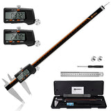 HARDELL Digital Caliper 0-12 Inch/300mm with Large LCD Screen， Electronic Digital Vernier Caliper Auto-Off Feature, Inch/Millimeter, Digital Ruler HARDELL