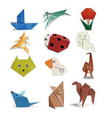 Origami Paper Double Sided Color - 200 Sheets - 20 Colors - 6 Inch Square Easy Fold Paper for Beginner BUBU