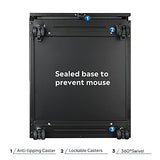 DEVAISE 3-Drawer Mobile File Cabinet with Smart Lock, Pre-Assembled Steel Pedestal Under Desk, Black DEVAISE