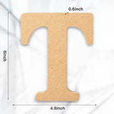 AOCEAN 6 Inch Designable Wood Letters Unfinished Wood Letters for Wall Decor Decorative Standing Letters Slices Sign Board Decoration for Craft Home AOCEAN