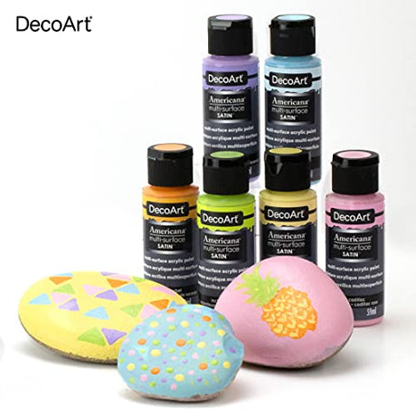 Americana Multi-Surface Satin Favorites Sample Kit for Wood, Metal, Glass, Ceramics, Fabric, Paper, Terra Cotta, Most Plastics and More DecoArt
