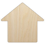 House Home Unfinished Wood Shape Piece Cutout for DIY Craft Projects - 1/4 Inch Thick - 6.25 Inch Size Sniggle Sloth