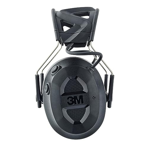3M Pro-Protect + Gel Cushions Electronic Hearing Protector with Bluetooth Wireless Technology, NRR 26 dB, Black, Medium 3M