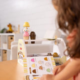 Melissa & Doug Wooden Scoop and Serve Ice Cream Counter (28 pcs) - Play Food and Accessories - Pretend Food Toys, Ice Cream Shop Toys For Kids Ages Melissa & Doug