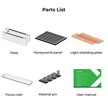 xTool M1 Riser Base with Honeycomb Panel, Honeycomb Working Panel for Fast Heat Dissipation and Desktop-Protecting, 16.8"x 12.1"x 4.7" - WoodArtSupply