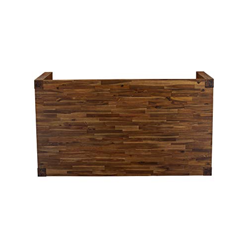 East West Furniture LM7-0N-T Lismore Dining Room Rectangle Rustic Wood Table, 40x72 Inch, Walnut East West Furniture