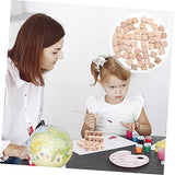 Kisangel 20Pcs Unfinished Wood dice Unfinished Wood Cube Wood Game dice Blank Wooden dice 16mm dice Unfinished Blank dice Blank Square Blocks Blanks Kisangel