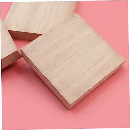 4pcs DIY Painting Slices Graffiti Wood Slices Unfinished Wood Slices Solid Wood Plate Wooden SEWOART