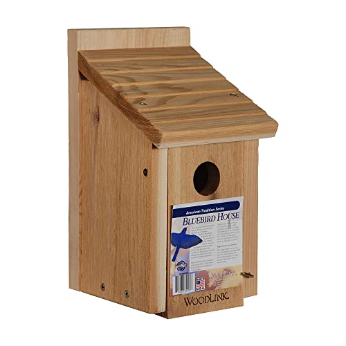 Woodlink Wooden Bluebird House - Model BB1 7.5" x 7.25" x 13" Woodlink