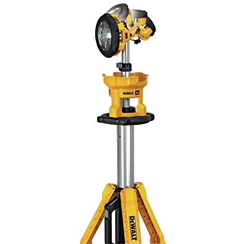 DEWALT 20V MAX LED Work Light, 3000 Lumens of Brightness with 3 Modes, Tripod Base, Bare Tool Only (DCL079B) DEWALT