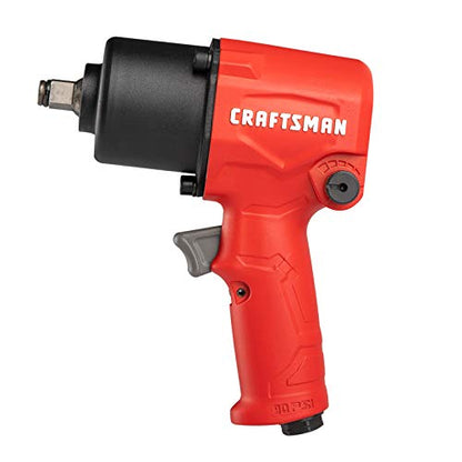 Craftsman CMXPTSG1004NB ½-in 400 ft-lbs Air Impact Wrench, Red and Black - WoodArtSupply