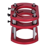 Router Lift Base,Aluminum Alloy and Stainless Steel, 4 Jaw Clamping Router Table Lifting System Base, Woodworking Tool for 64-66mm Diameter PerGar