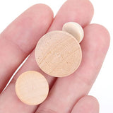 Operitacx 150pcs Half Round Wooden Ball Wood Mini Hemisphere Balls Unfinished Wood Beads Macrame Beads Mini Wood Split Wood Beads Wooden Jewelry Mini Operitacx