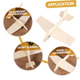 Vaguelly 15pcs Blank Wood Aircraft Toys DIY Wooden Plane Wooden Airplane Puzzle DIY Blank Wooden Airplane Unfinished Wood Airplanes Unpainted Wood Vaguelly
