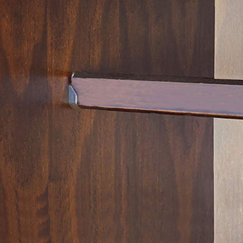 Palace Imports 100% Solid Wood Grand Wardrobe/Armoire/Closet w/Shelves & Drawers, Mocha, 45.75" w x 72" h x 20.75" d. Renewable Eco-Friendly Wood, Palace Imports