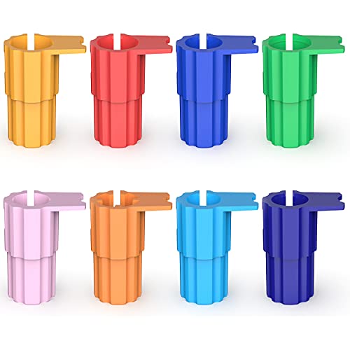 8 Packs Pen/Marker Adapter Set Compatible with Cricut (Explore Air,Air 2,Air 3, and Maker,Maker 3),Pen Adapter Compatible with Sharpie/BIC/Crayola LiangHuLo