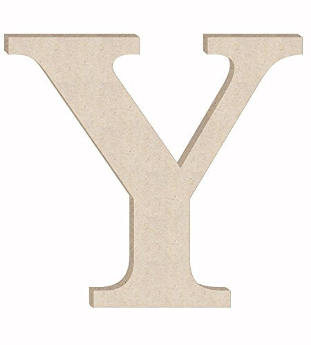 Wood Letter 20 Inch Unfinished Times Y Monogram, Unpainted Wooden Alphabet Craft Letters, Wall Door Hanger DIY