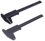 Penta Angel 2Pcs Plastic Caliper Inch/Metric 6Inch 150mm Mini Caliper Double Scale Ruler Measuring Tool for Student (Gray and Black) PENTA ANGEL