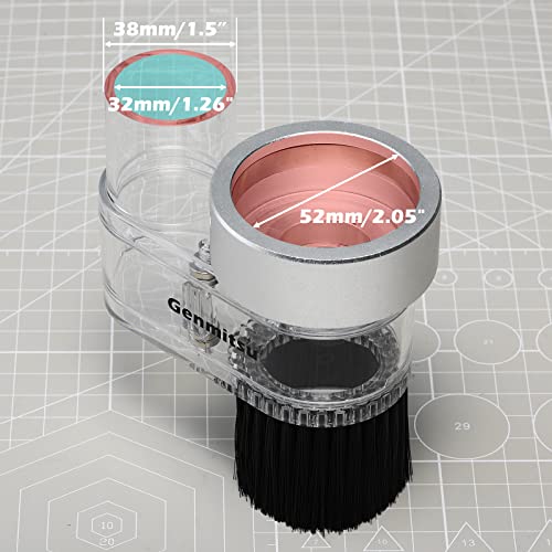 Genmitsu CNC ABS Dust Shoe for CNC Machines with a 52mm Diameter Motor, fits Most 300W-500W Spindle Motors, Hose Adapter Outer Diameter 38mm (1.5″), Genmitsu