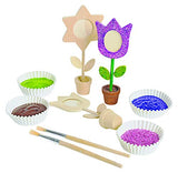 Colorations Wooden Flower Pot Picture Frames, Great Craft Project for Kids, Create a Keepsake, 12 Frames, Ideal Mothers Day or Fathers Day Gift, Colorations