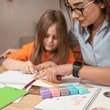 Mr. Pen- Erasers for Kids, 6 Pack, Pastel Colors, Eraser with Cover and Roller, Pencil Eraser Shaving Roller case Mr. Pen