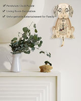 Beagle Clock: 3D Wooden Puzzle for Adults Christmas-Themed Wooden Clock Kits to Build with Wall Clock Pendulum Jigtoy
