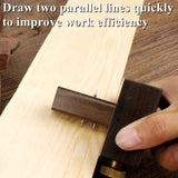 Marhynchus Cutting Gauge Woodworking Project Kits Marking Tools Mark Scraper Scribers Ebony+Pure Copper 8 inch Line Drawing Measuring Tools Scribing Marhynchus