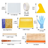 Pllieay 26Pcs Screen Printing Starter kit, 3 Different Size Wood Silk Screen Printing Frames with 110 Mesh, Screen Printing Squeegees, Inkjet Pllieay