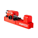 PLAYmake Kids’ 4-in-1 Woodshop Carpentry Cool Tool with Jigsaw, Lathe, Drill Press, Sander, Power Supply, Safety Goggles, Extra Supplies, and Deluxe HearthSong