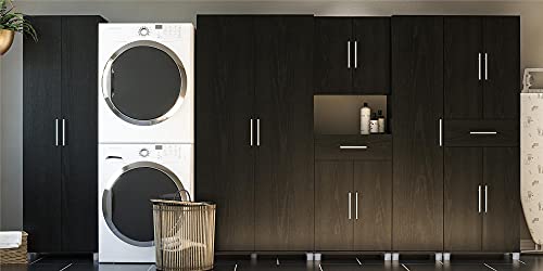 SystemBuild Evolution 36" Utility Storage Cabinet, Black Oak SystemBuild