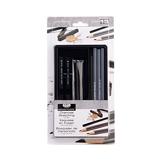 Royal & Langnickel RSET-ART2503 Small Tin Charcoal Drawing Art Set - WoodArtSupply