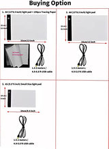 Small Light Box for Tracing, Diamond Painting Art, Weeding Vinyl Light Board Tracing Pad Table Lightbox and Drawing Led Tracer Pads Artists Light WoodArtSupply