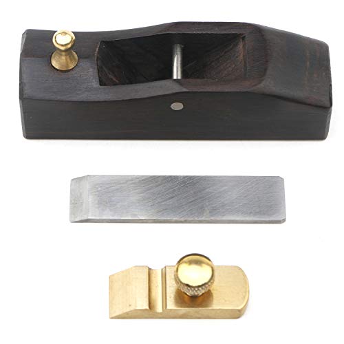 Mini Ebony Wood Planer Hand Tool Unxuey Flat Bottom Wood Plane Tool Wood Trimming Plane for Woodworking Wooden Planing for Joinery Woodcraft Guitar Unxuey