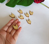 30pcs of Blank Wood Earring Makings,Blank Sublimation Chevron Earrings,Unfinished Earring Pendants (1.0'') MEYA