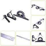 Stainless steel t square ruler Adjustable sliding combination Square Square Ruler & Protractor Level Measure Measuring Set 4-Piece 12" 4R Combination Lurui