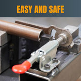 POWERTEC 4PK Toggle Clamp, 300lbs Holding Capacity, 302F Quick Release Push/Pull Clamp for Woodworking Jigs and Fixtures, Pocket Hole Jigs, Welding, POWERTEC