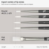 ARTEZA Paint by Numbers Kit, 12x16 Inches, 21 Pieces, Tiger Canvas Painting Kit, Canvas Panel, 12 Acrylic Paint Pots, 5 Paintbrushes, Art Supplies ARTEZA