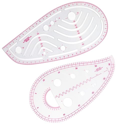 9 Styles French Sewing Curve Rulers, French Metric Ruler DIY Sewing Ruler Set Curve Metric Ruler Metric Sewing Measuring Tools for Designers, Pattern Tkocisa