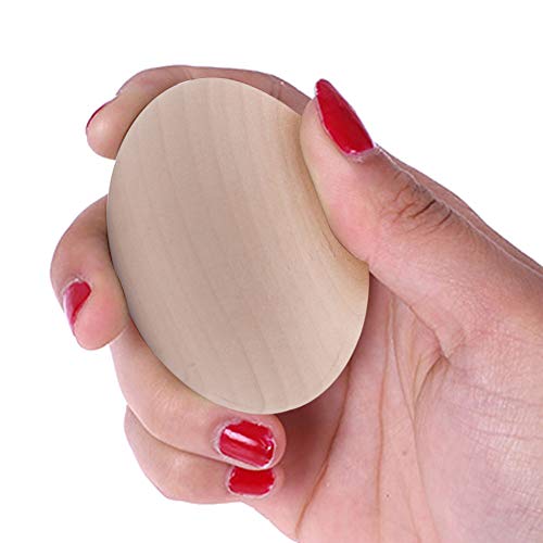 SallyFashion 15Pcs Unpainted Wooden Fake Easter Eggs for Children DIY Game,Kitchen Craft Adornment,Wood Eggs for Encouraging Hens to Lay Eggs