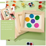 Toddmomy Wooden Photo Frames 5 Pcs Clay Picture Frame Photo Frame Unfinished Wooden Picture Frames Diy Wood Poster Frame Painting Clay Wooden Frames Toddmomy